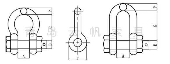 美式模鍛弓型卸扣型號規(guī)格