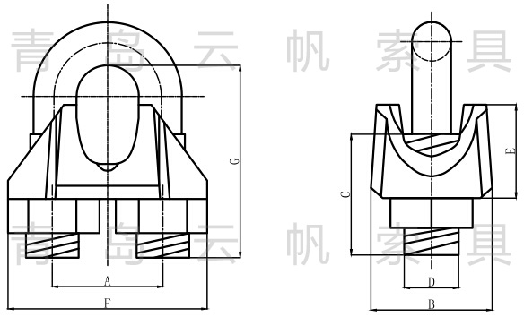 美式瑪鋼卡頭規(guī)格型號(hào)